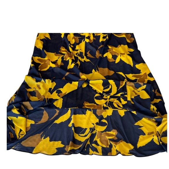 CAbi Navy Floral Midnight Midi Dress, Size Extra Large - Picture 6 of 14